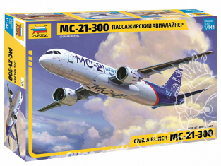 Zvezda maquette avion 7033 Avion de passagers MS-21-300 1/144