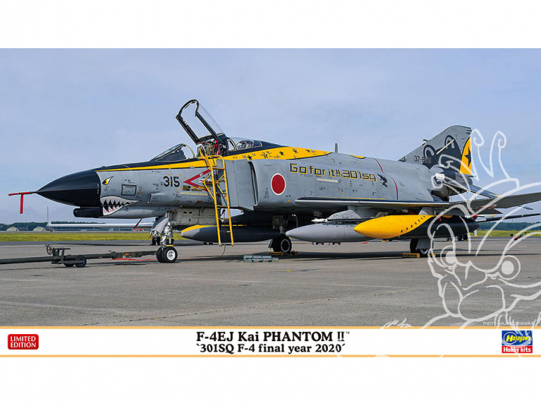 HASEGAWA maquette avion 02319 F-4EJ Kai Super Phantom «301SQ F-4 Final Year 2020» 1/72