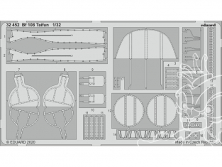Eduard photodécoupe avion 32452 Amélioration Messerschmitt Bf 108 Taifun Eduard 1/32