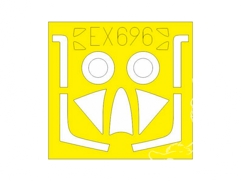 Eduard Express Mask EX696 Hunter F.4 / F.5 Airfix 1/48