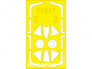 Eduard Express Mask EX697 TFace Hunter F.4 / F.5 Airfix 1/48