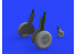 Eduard kit d&#039;amelioration brassin 632155 Rouesà rayons Messerschmitt Bf 108 Eduard 1/32