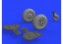 Eduard kit d&#039;amelioration brassin 632155 Rouesà rayons Messerschmitt Bf 108 Eduard 1/32