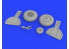 Eduard kit d&#039;amelioration brassin 632155 Rouesà rayons Messerschmitt Bf 108 Eduard 1/32