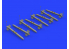 Eduard kit d&#039;amelioration brassin 672238 HVAR Rockets / Roquettes HVAR 1/72
