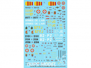 BERNA DECALS BD48-145 Sud Aviation Alouette III SA 319 B ArmÈe de l'Air 1/48