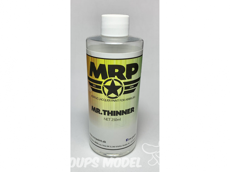 MRP peintures T Mr Thinner Diluant 250ml