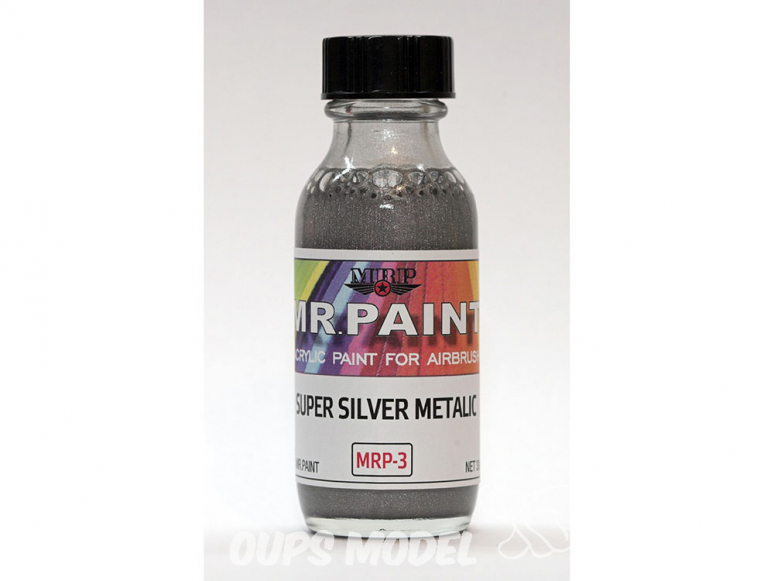 MRP peintures 003 Super argent métallisé 30ml