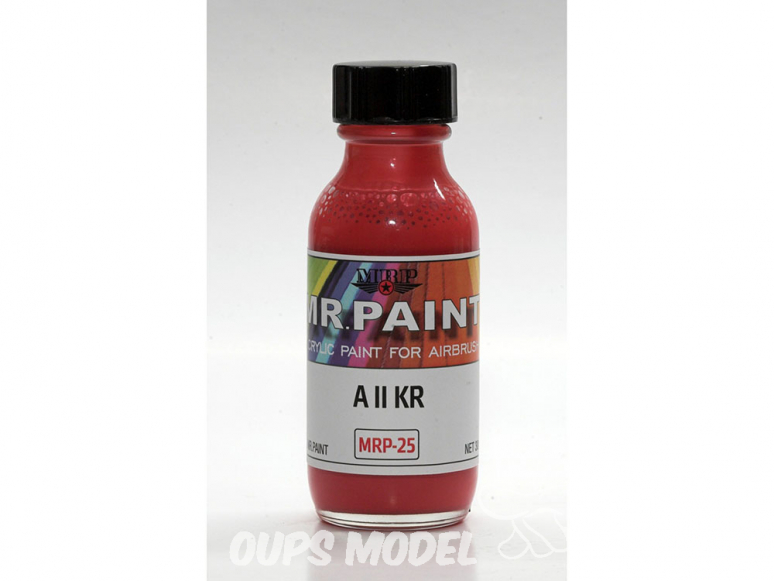 MRP peintures 025 A II KR Rouge 30ml