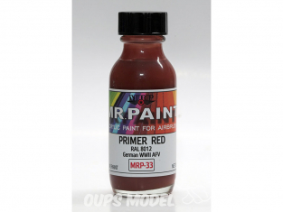 MRP peintures 033 Apprêt rouge RAL 8012 30ml