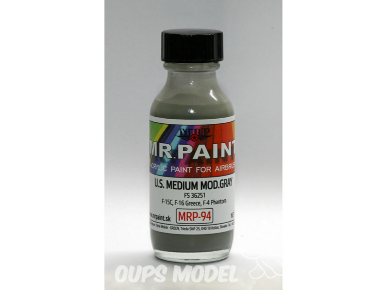 MRP peintures 094 U.S. MOD. Gris medium FS36251 30ml