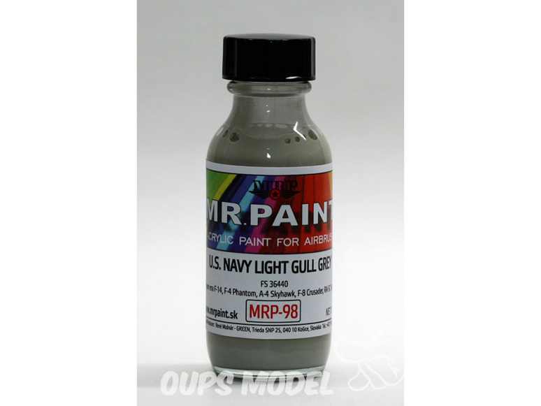 MRP peintures 098 U.S. NAVY GRIS mouette clair FS36440 30ml