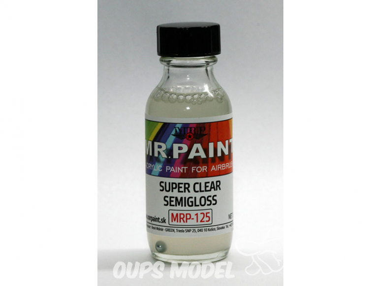 MRP peintures 125 Semi-brillant super clair 30ml