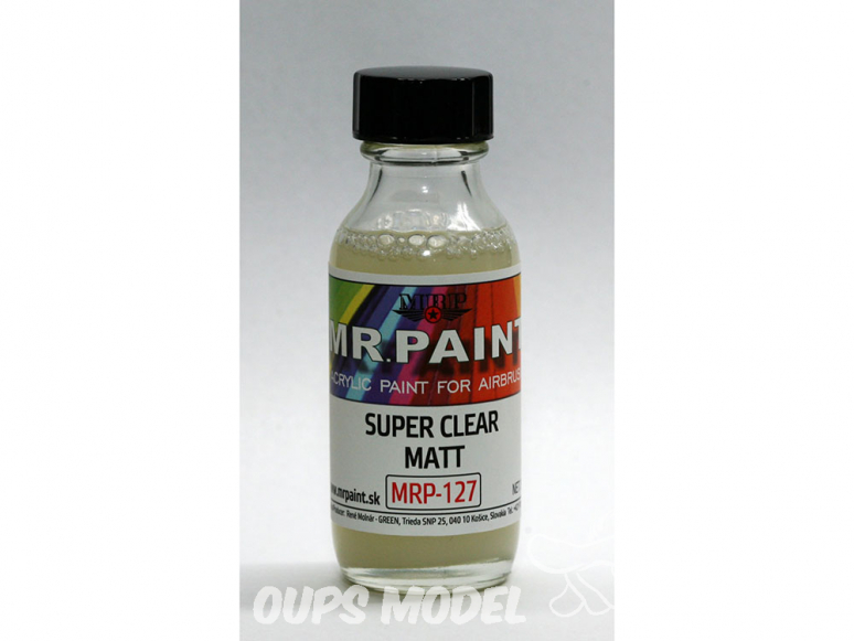 MRP peintures 127 Verni mat super clair 30ml