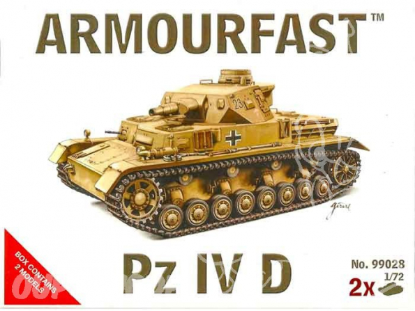 ARMOURFAST maquette militaire 99028 PANZER IV D 1/72