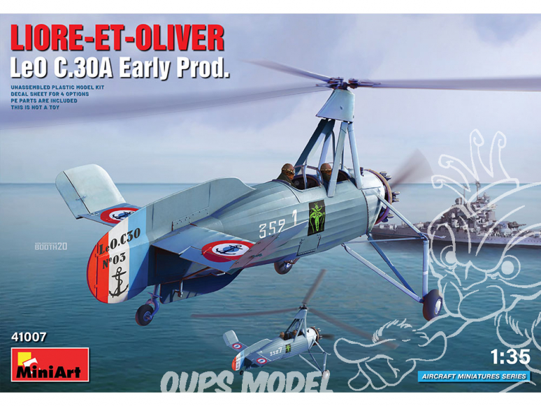 Mini Art maquette avion 41007 LIORE-ET-OLIVER LeO C.30A Early Prod 1/35