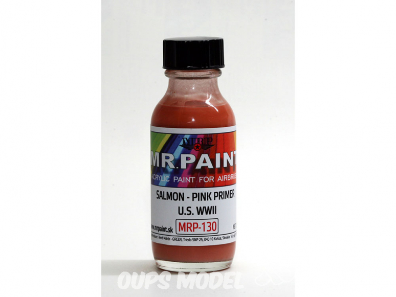 MRP peintures 130 SAUMON APPRÊT ROSEE avions U.S. WWII 30ml