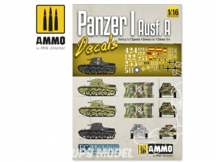 MIG Accessoires 8060 Décalques Panzer I Ausf.A 1/16