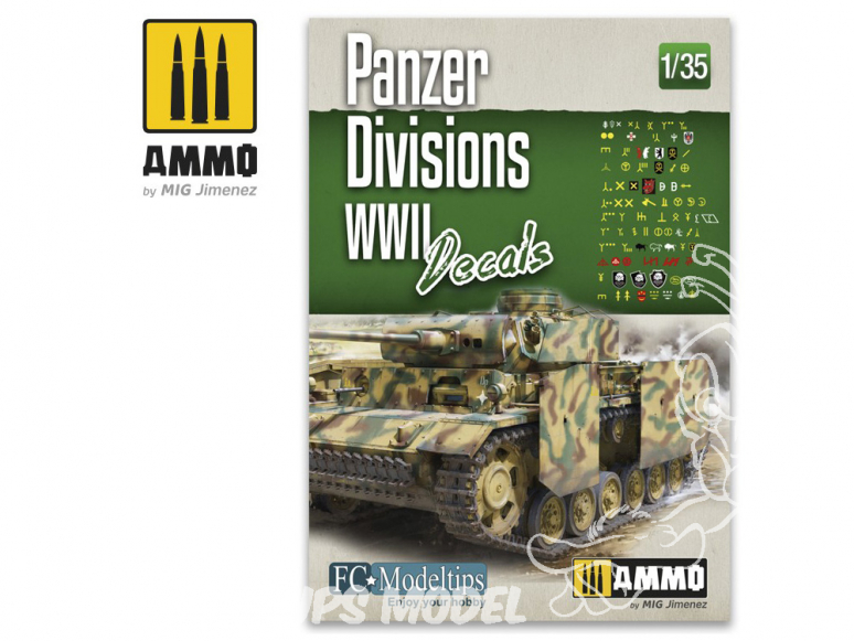 MIG Accessoires 8061 Décalques Divisions Panzer WWII 1/35