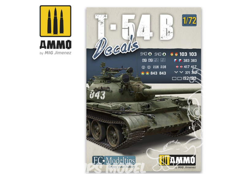 MIG Accessoires 8062 Décalques T-54B 1/72