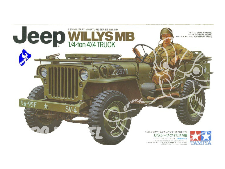 tamiya maquette militaire 35219 jeep mb 1/35