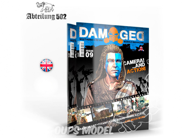 ABTEILUNG502 magazine 734 Damaged Numéro 9 Camera and Action en Anglais