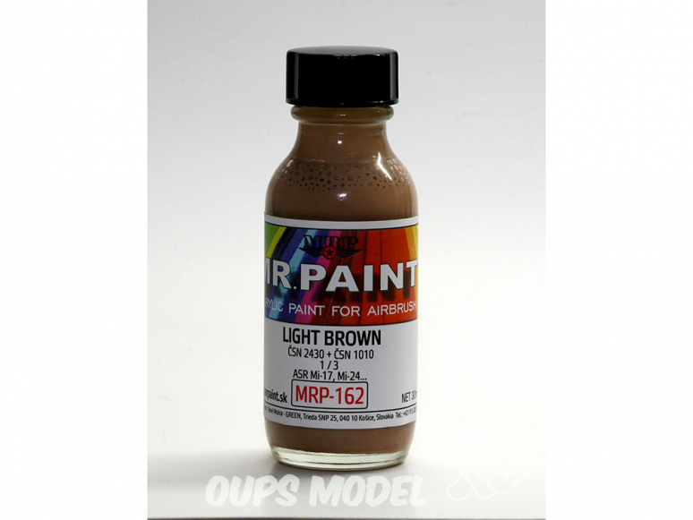 MRP peintures 162 MARRON CLAIR ČSN 24301 / ČSN 1010 30ml