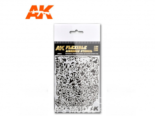 AK interactive aérographe ak9079 Pochoir flexible pour aérographe 1/20 1/24 1/35