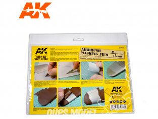 AK interactive ak9045 Feuille cache PVC A4 - Feuille de masquage PVC