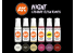 Ak interactive peinture acrylique 3G Set AK11602 Créatures Nocturnes Tons peau - chair 6 x 17ml