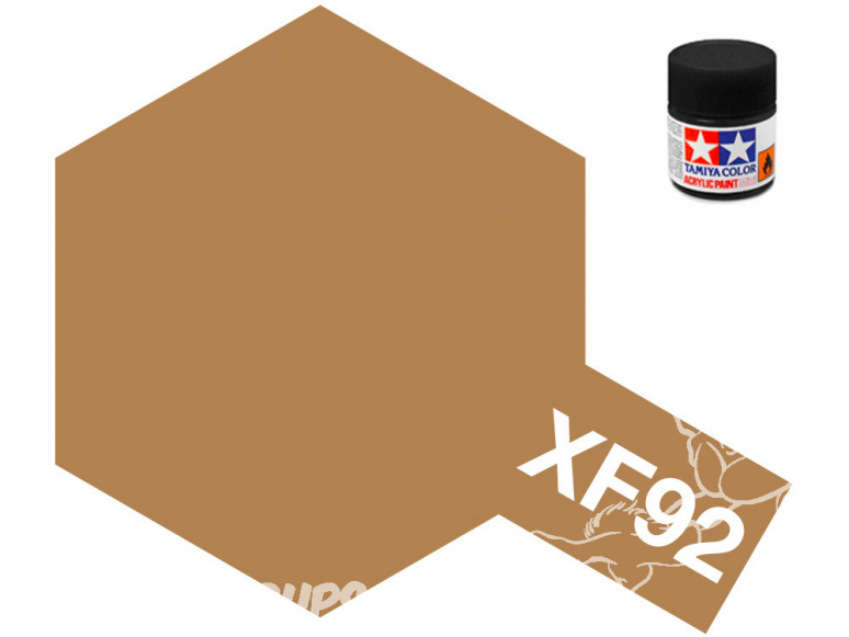 peinture maquette tamiya xf92 marron jaune (DAK 1942) 10ml