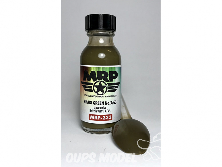 MRP peintures 333 VERT KAKI COULEUR DE BASE AFV BRITANIQUE WWII 30ml