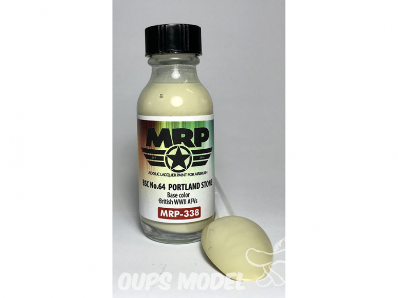 MRP peintures 338 BSC N°64 pierre portland couleur de base AFV BRITANNIQUE WWII 30ml