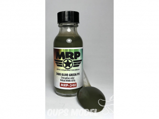 MRP peintures 340 VERT OLIVE FONCÉ PFI couleur perturbatrice AFV BRITANNIQUE WWII 30ml