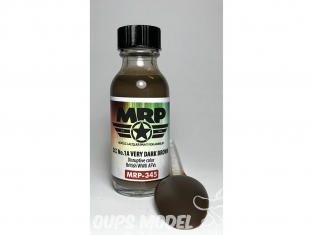 MRP peintures 345 SCC No.1A brun très foncé couleur perturbatrice AFV BRITANNIQUE WWII 30ml