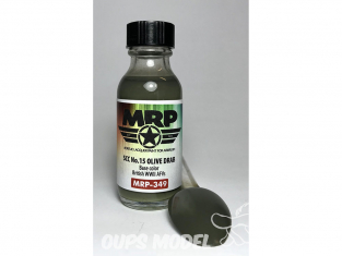 MRP peintures 349 SCC No.15 Olive Drab couleur de base AFV BRITANNIQUE WWII 30ml