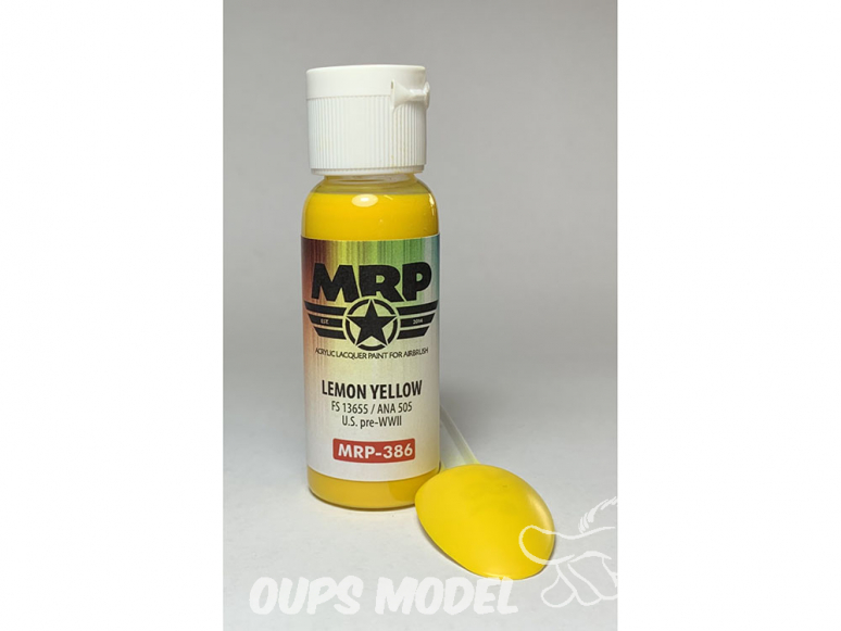 MRP peintures 386 JAUNE CITRON FS13655 30ml