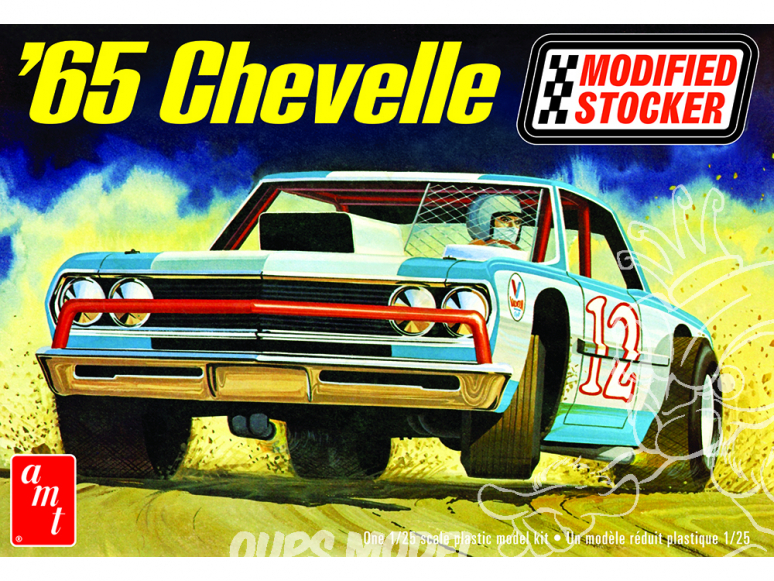 AMT maquette voiture 1177 Chevelle 1965 Modifiée Stocker 1/25