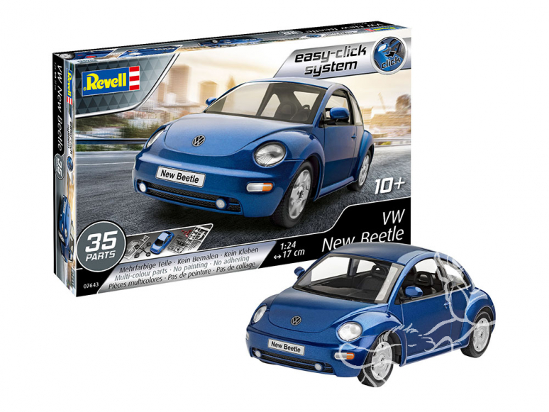 Revell maquette voiture 07643 VW New Beetle Easy-Click system 1/25