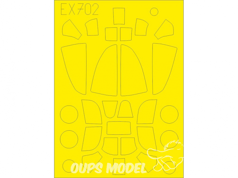 Eduard Express Mask EX702 P-39 / P-400 TFace Eduard 1/48