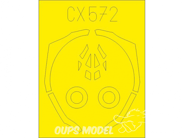 Eduard Express Mask CX572 F-35B Academy 1/72