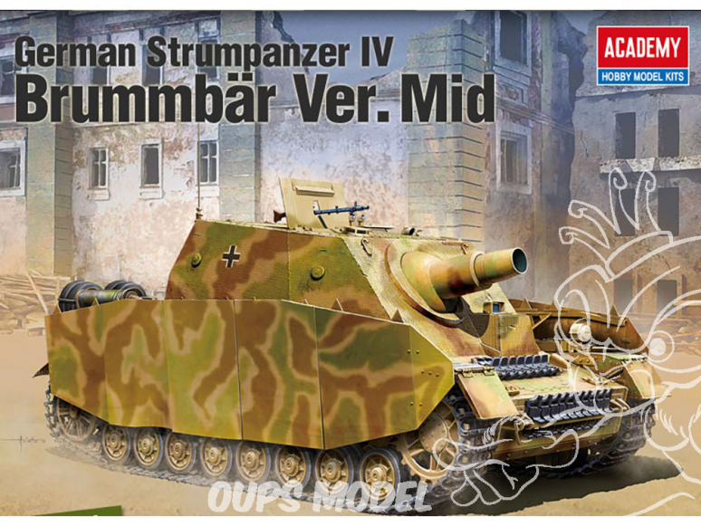 Academy maquettes militaire 13525 German Strumpanzer IV Brummbar Ver.Mid 1/35