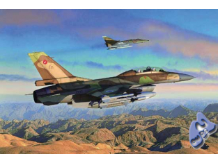 Hobby Boss maquette avion 80273 F-16B Fightning Falcon 1/72