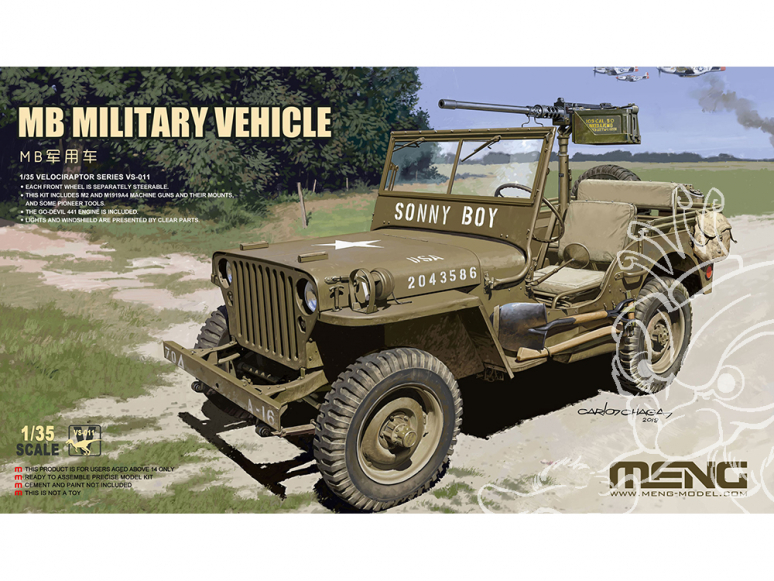 Meng maquette militaire VS-011 Jeep MB 1/35