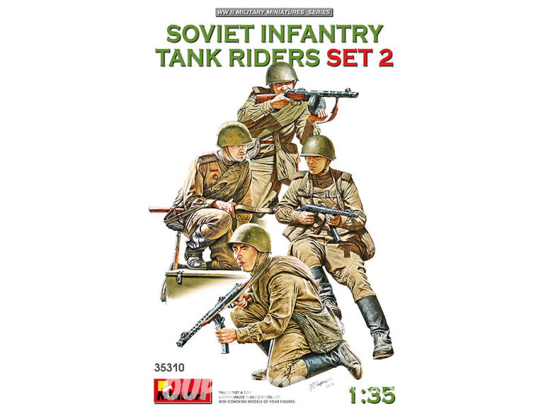 Mini Art maquette militaire 35310 ENSEMBLE DE CAVALIERS D'INFANTERIE SOVIETIQUE ENSEMBLE 2 1/35
