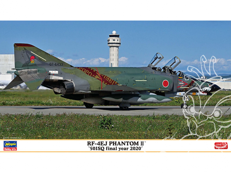 Hasegawa maquette avion 02322 RF-4EJ Phantom II «501SQ dernière année 2020» 1/48