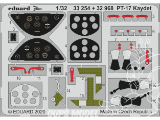 Eduard photodécoupe avion 33254 Zoom amélioration PT-17 Kaydet Roden 1/32