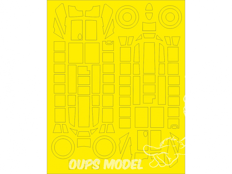 Eduard Express Mask EX710 Messerschmitt Bf 110D TFace Dragon 1/48