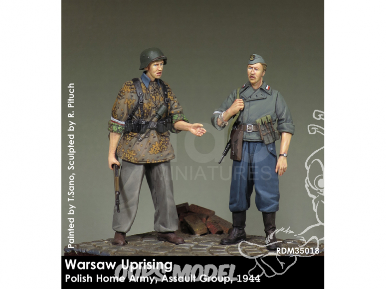Rado miniatures figurines RDM35018 Insurrection de Varsovie - Polish Home Army - Groupe d'assaut 1944 1/35