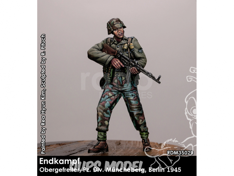 Rado miniatures figurines RDM35029 Combat final - Obergefreiter - Pz. Div. Müncheberg Berlin 1945 1/35
